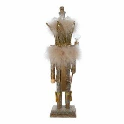 Top 10 😍 Kurt S. Adler, Inc. Nutcrackers Kurt Adler 16 In. Hollywood Platinum And Gold Glitter King Nutcracker 🧨 -Nutcrackers Sales Store detail2KSA3740
