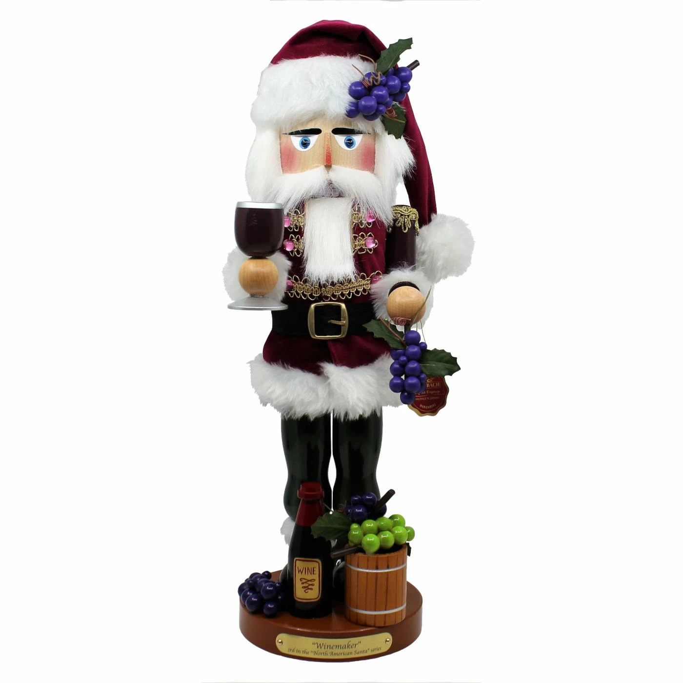Cheap 🎉 Kurt S. Adler, Inc. Snowmen / Santas Nutcrackers Kurt Adler 18.25 In. Steinbach Winemaker Santa Nutcracker 👍 5 Cheap 🎉 Kurt S. Adler, Inc. Snowmen / Santas Nutcrackers Kurt Adler 18.25 In. Steinbach Winemaker Santa Nutcracker 👍 - Image 3