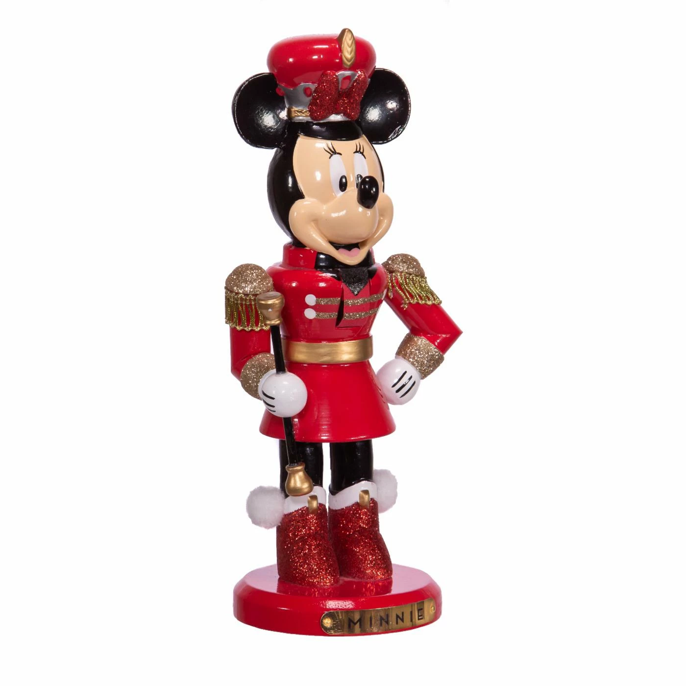 Outlet 😉 Disney Movies / Shows Nutcrackers Kurt Adler 10 In. Minnie Marching Band Nutcracker 👏 4 Outlet 😉 Disney Movies / Shows Nutcrackers Kurt Adler 10 In. Minnie Marching Band Nutcracker 👏 - Image 2