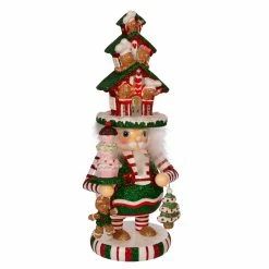 Cheapest 🔔 Nutcrackers Kurt S. Adler 15 In. Hollywood LED Gingerbread House Hat Nutcracker 💯 -Nutcrackers Sales Store inuseKSA3276