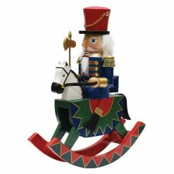 Best reviews of 🥰 Snowmen / Santas Nutcrackers Northlight 12 In. Decorative Wooden 🎄 Christmas Nutcracker Soldier On Rocking Horse 😍