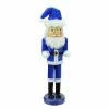 Hot Sale 🎉 Snowmen / Santas Nutcrackers Northlight Blue And White Santa Wooden Nutcracker 😀