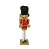 Deals ✔️ Nutcrackers Nutcracker Factory 14.25 Decorative Wooden Red And Gold 🎄 Christmas Nutcracker Bear Soldier 🎁