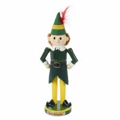 New 🎉 Kurt S. Adler Movies / Shows Nutcrackers Kurt Adler 11 In. Wooden Buddy The Elf Nutcracker 💯