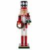Flash Sale 😀 Kurt S. Adler, Inc. Nutcrackers Kurt Adler 15 In. Red, White And Black Nutcracker With Gift Box And Wreath 🔥 -Nutcrackers Sales Store masterKSA3670