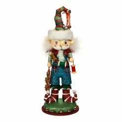 Best Sale 👏 Kurt S. Adler, Inc. Nutcrackers Kurt Adler 15 In. Hollywood Elf With Teddy Bear Nutcracker ⭐