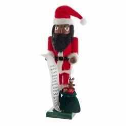 Hot Sale 🌟 Kurt S. Adler, Inc. Snowmen / Santas Nutcrackers Kurt Adler 15 In. African American Santa Nutcracker 🥰
