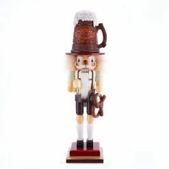 Hot Sale ❤️ Hollywood Nutcrackers Nutcrackers Kurt Adler 17.5 In. Hollywood™ Beer And Pretzel Nutcracker 😍