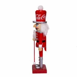 Flash Sale 👏 Nutcrackers Kurt Adler 10 In. Wooden Coca-Cola Nutcracker 🛒 -Nutcrackers Sales Store scaleKSA3630